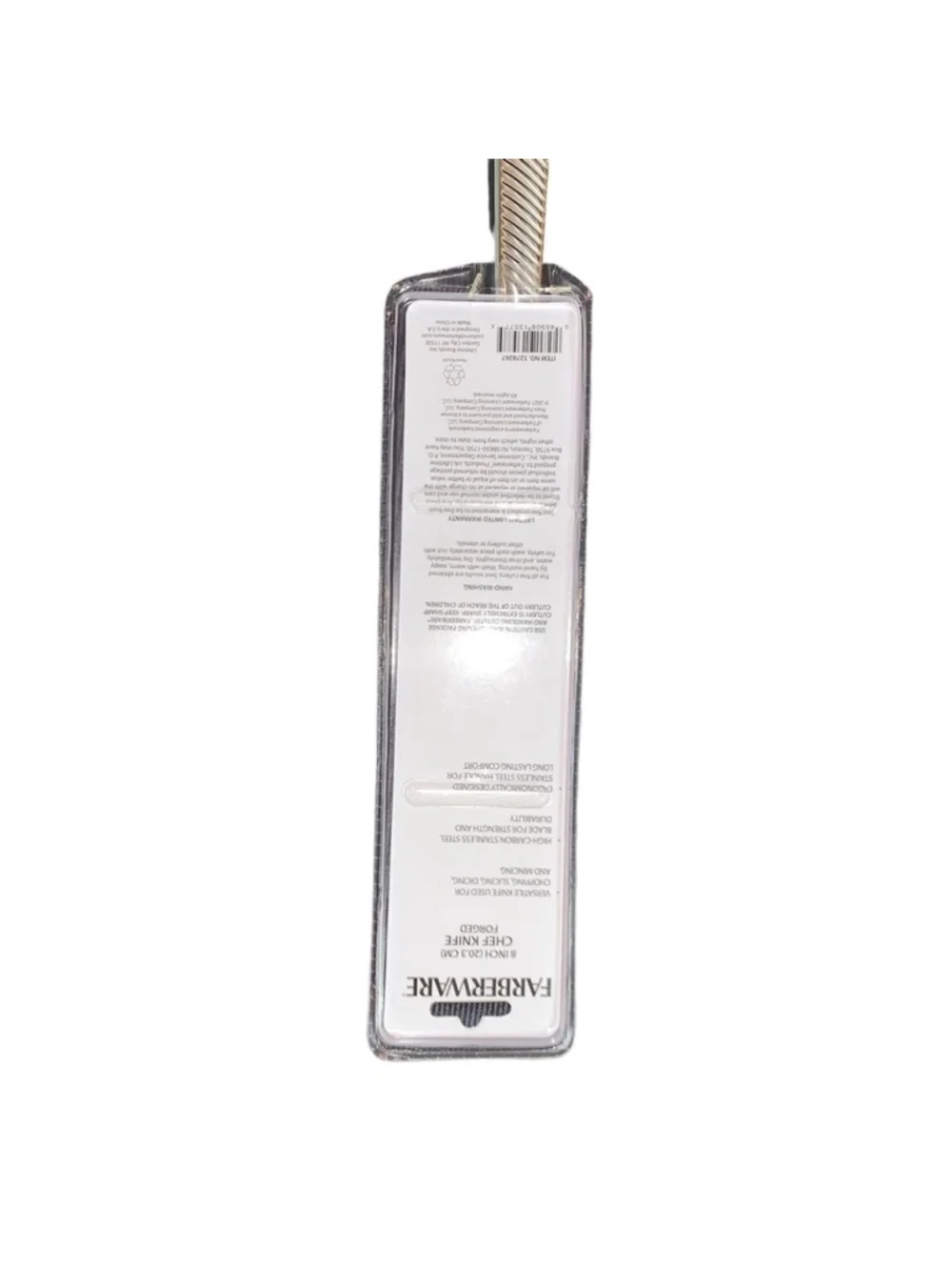 Farberware 8” chefs knife stainless steel